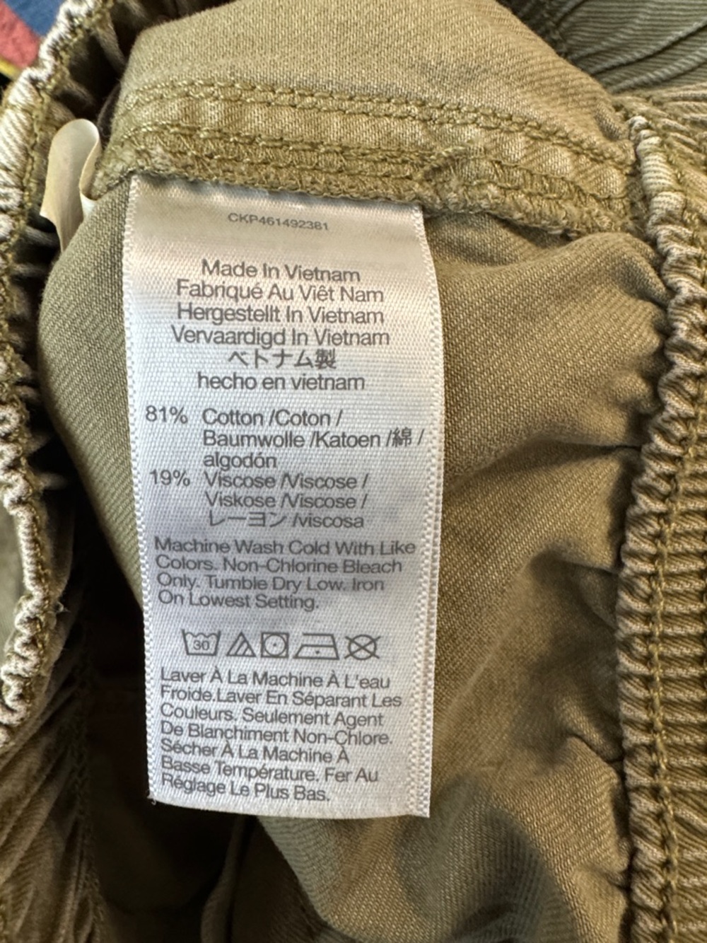 MADEWELL Garment-Dyed Pull-On Utility Shorts size 24 - Vintage Moss - Picture 7 of 8